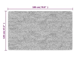 Elsje Alfombra lavable antideslizante gris 120x180 cm