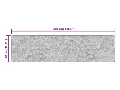 Elsje Alfombra lavable antideslizante multicolor 80x300 cm
