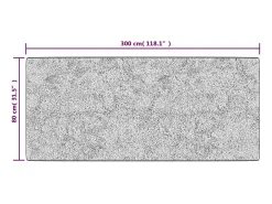 Elsje Alfombra lavable patchwork antideslizante multicolor 80x300 cm