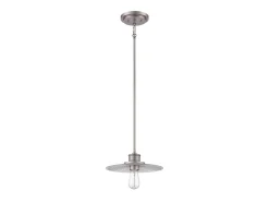 Elstead Admiral 1 Light Dome Tak Mini Pendel Antik Nickel, E27