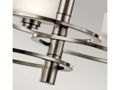 Elstead Aleeka Multi Arm Chandelier 3 Light Classic Tennfinish, G9
