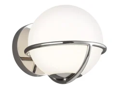 Elstead Apollo 1 ljus vägglampa, polerad nickel, G9