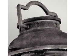 Elstead Ashland Bay 1 Lätt Medium Utomhus Piedestal Lantern Zink IP44, E27