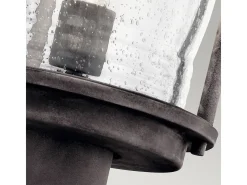 Elstead Ashland Bay 1 Lätt Medium Utomhus Piedestal Lantern Zink IP44, E27