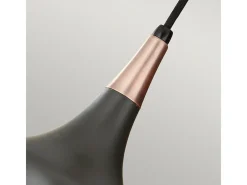 Elstead Beso 1 ljuskupol takhänge mörk brons, E27