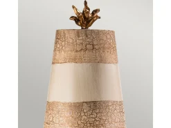 Elstead Birdland 1 ljus bordslampa svart, guld, kräm, E27