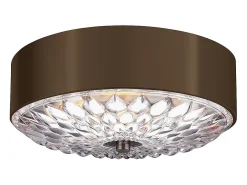 Elstead Botanic 3 ljus liten infälld taklampa mässing, E27