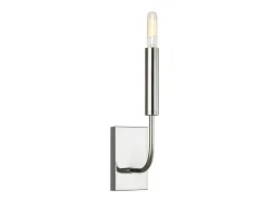Elstead Brianna 1 ljus vägglampa, polerad nickel, E14