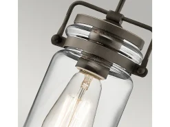 Elstead Brinley 1 Light Ceiling Mini Pendel Olde Bronze, E27