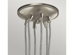 Elstead Brinley 6 Light Cluster Pendel Borstad Nickel, E27
