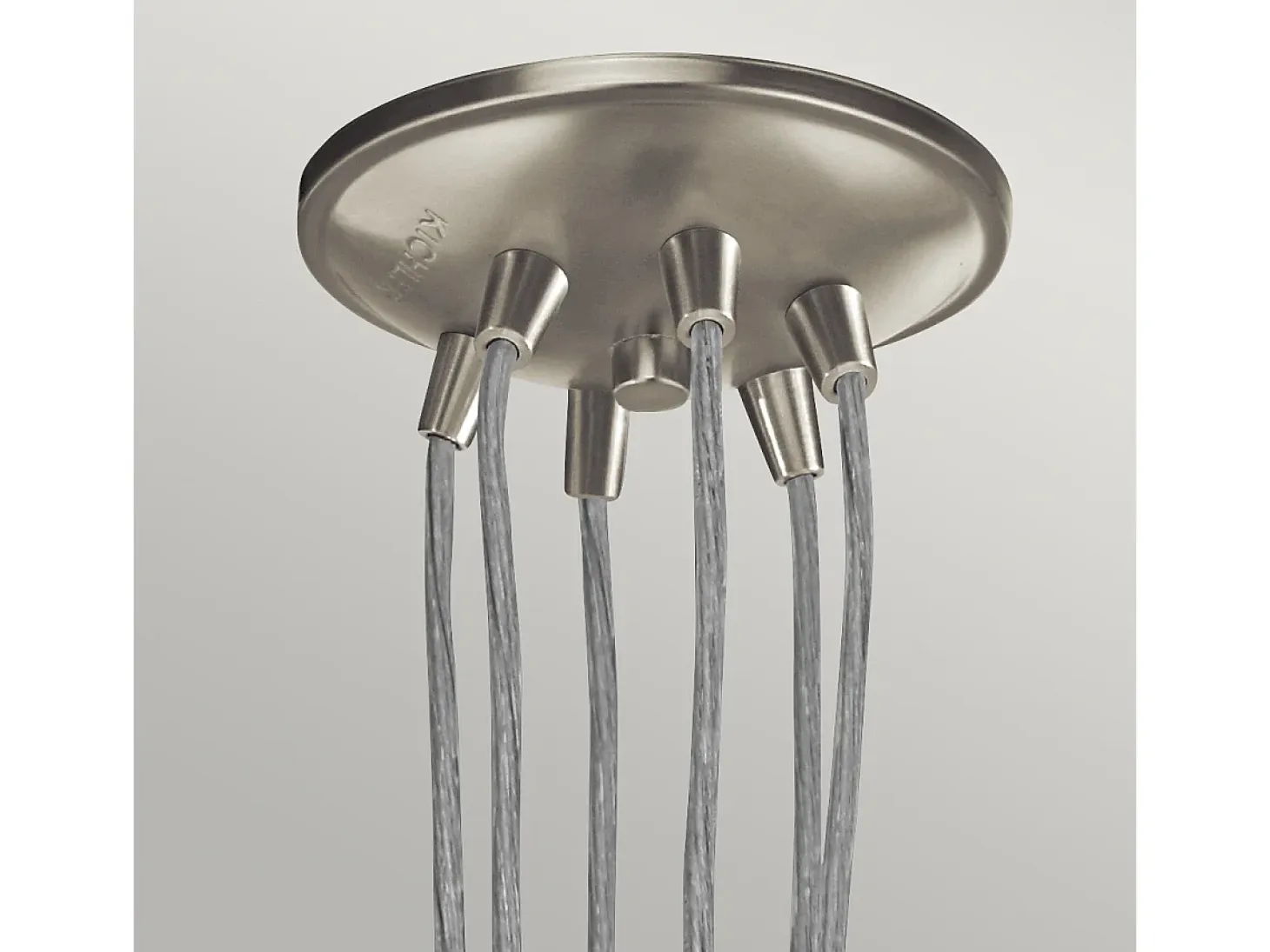 Elstead Brinley 6 Light Cluster Pendel Borstad Nickel, E27