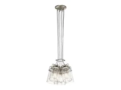 Elstead Brinley 6 Light Cluster Pendel Borstad Nickel, E27