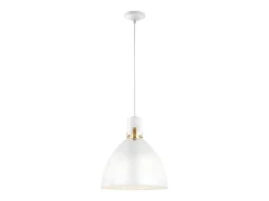 Elstead Brynne LED 1 Light Medium Dome Takhänge Krom, Borstad Stål