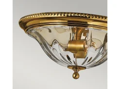 Elstead Cambridge 2 ljus infälld taklampa polerad mässing, E27