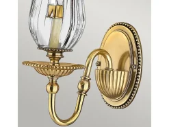 Elstead Cambridge 1 ljus inomhusljus vägglampa polerad mässing, E14