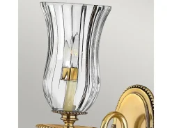 Elstead Cambridge 1 ljus inomhusljus vägglampa polerad mässing, E14