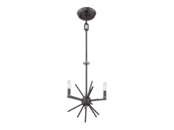 Elstead Carnegie 3 ljus takhänge västerländsk bronsfinish, E14