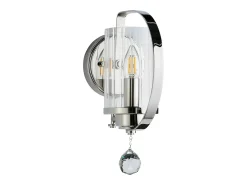 Elstead Cassie 1 ljus vägglampa polerad nickel