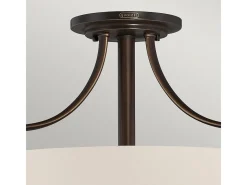 Elstead Chantilly 3 Ljus Semi Flush Ceiling Light Palladian Brons, E27