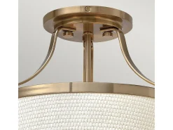 Elstead Charlotte 3 Ljus Semi Spot Tak Ljus Borstad Caramel, E27