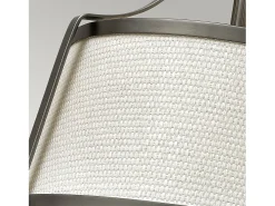 Elstead Charlotte 3 Ljus Semi Flush Ceiling Light Antik Nickel, E27