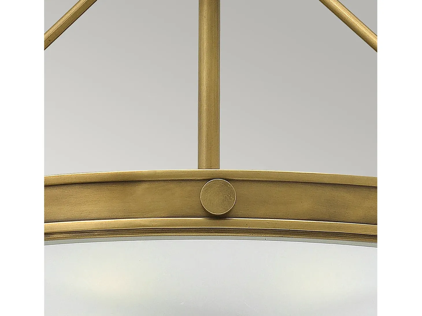 Elstead Collier 4 Lätt Medium Semi Flush Takljus Mässing, E14