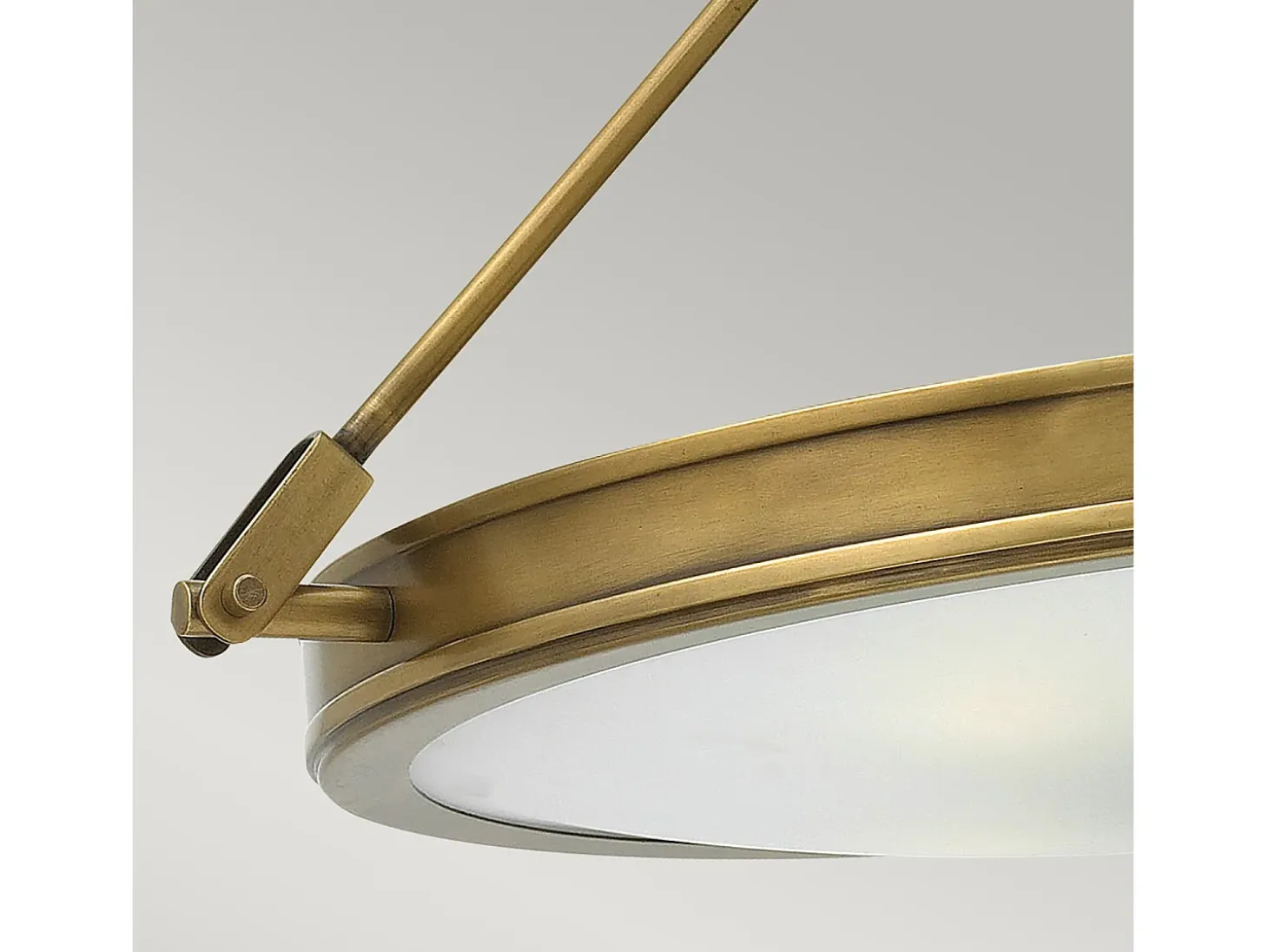 Elstead Collier 4 Lätt Medium Semi Flush Takljus Mässing, E14