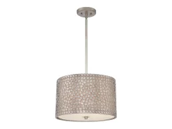 Elstead Confetti 3 Lätt Medium Runt Takhänge Old Silver, E27