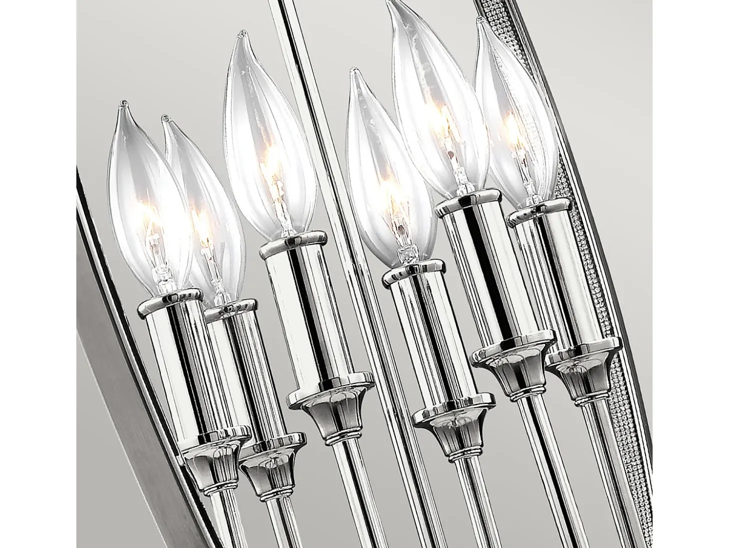 Elstead Corinne 6 Lätt sfärisk takhänge polerad nickel, E14