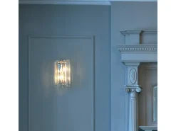 Elstead Crystal Skye 2 ljus inomhus vägglampa krom, kristall, G9