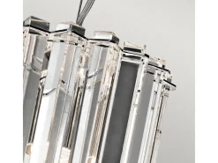 Elstead Crystal Skye 2 ljus rund mini taklampa krom, kristallglas, G9