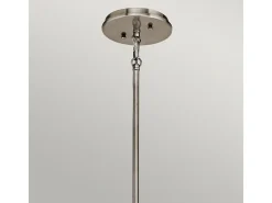 Elstead Emory 3 Ljus Semi Flush Round Tak Pendel Light Tenn, E27