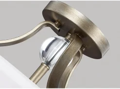 Elstead Evington 2 Ljus Semi Flush Ceiling Light Gold, E27