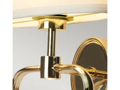 Elstead Falmouth 2 ljus inomhus vägglampa guld, G9