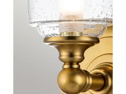 Elstead Feiss Hugeunot Vägglampa polerad mässing, IP44