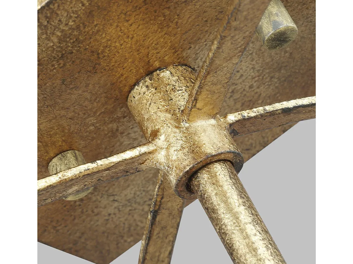 Elstead Feiss Thayer Semi Flush Taklampa Antik Guld