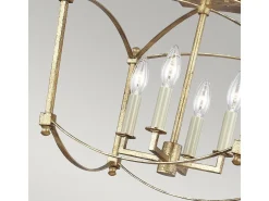 Elstead Feiss Thayer Semi Flush Taklampa Antik Guld