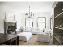Elstead Finsbury Park 9 ljus ljuskrona polerad nickelfinish, E14