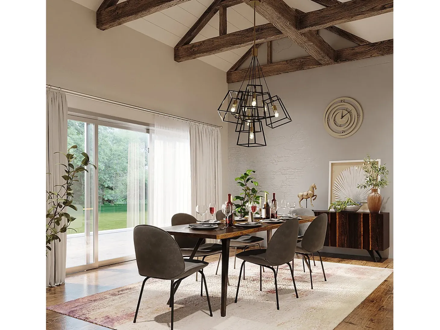 Elstead Fulton 7 ljus ljuskrona bronsfinish, E27