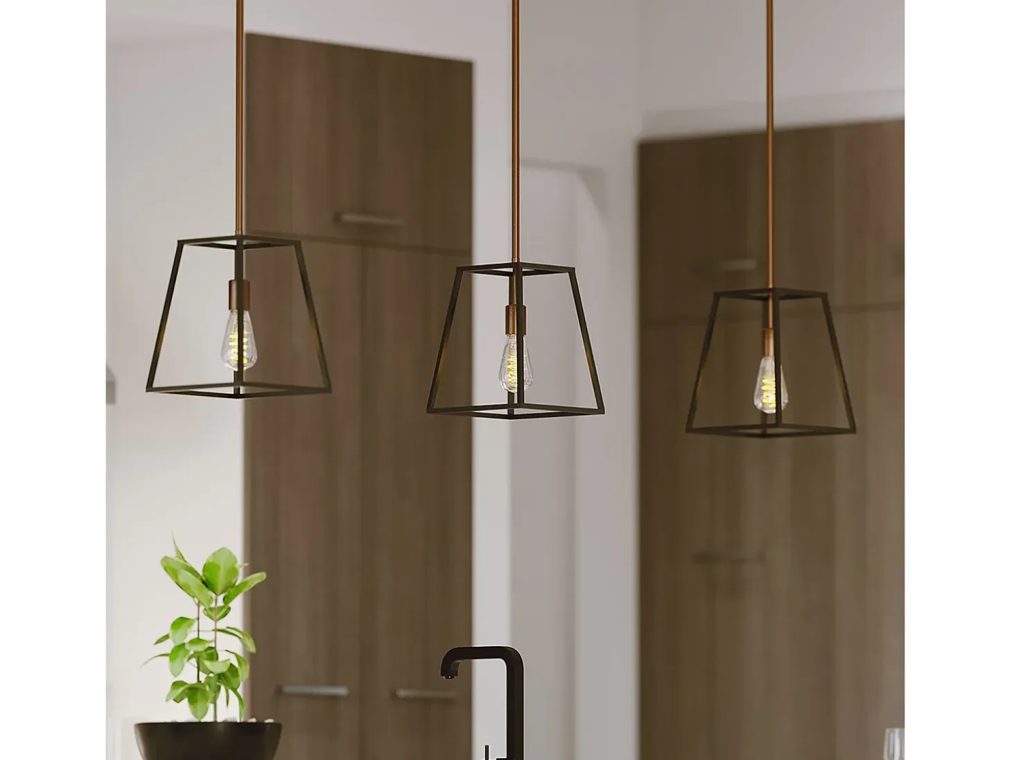 Elstead Fulton 1 ljus takhänge brons, E27