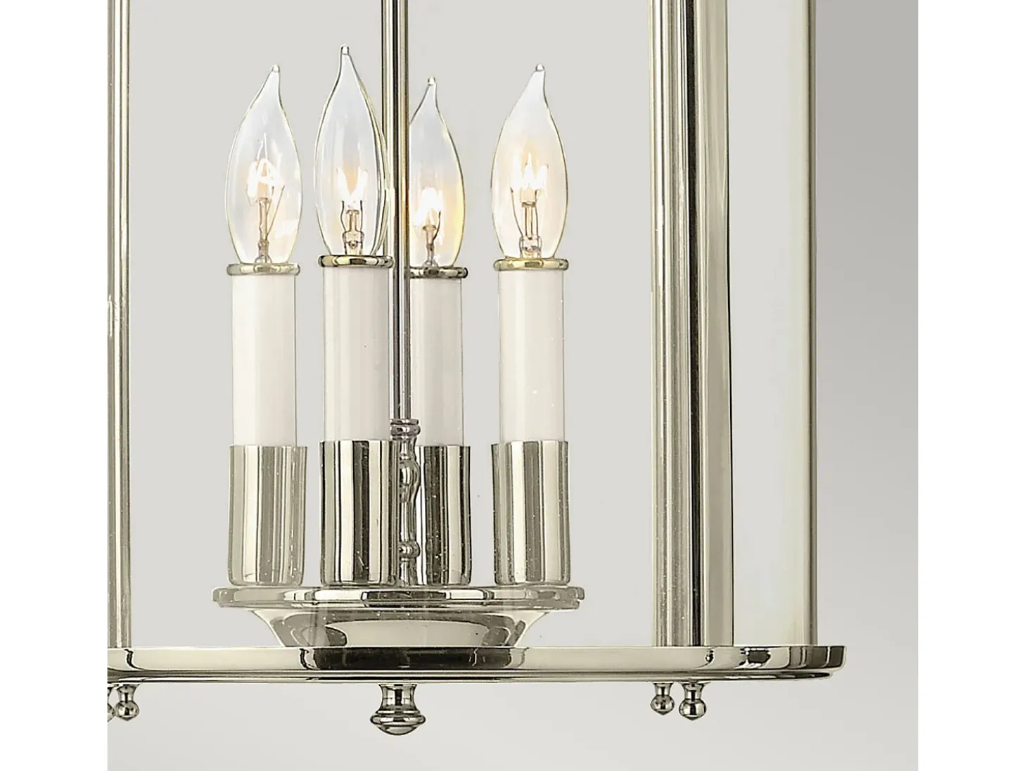 Elstead Gentry 4 Candle Medium Pendellampa - polerat nickel