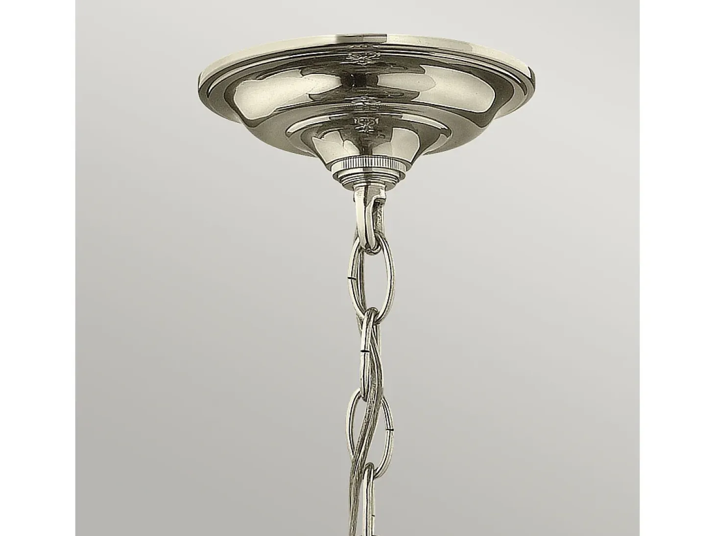 Elstead Gentry 4 Candle Medium Pendellampa - polerat nickel