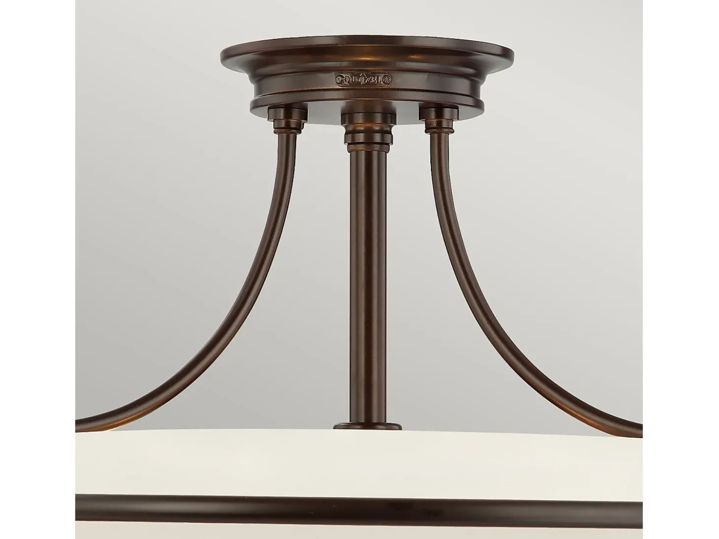 Elstead Griffin 4 Ljus Semi Flush Ceiling Light Palladian Brons, E27