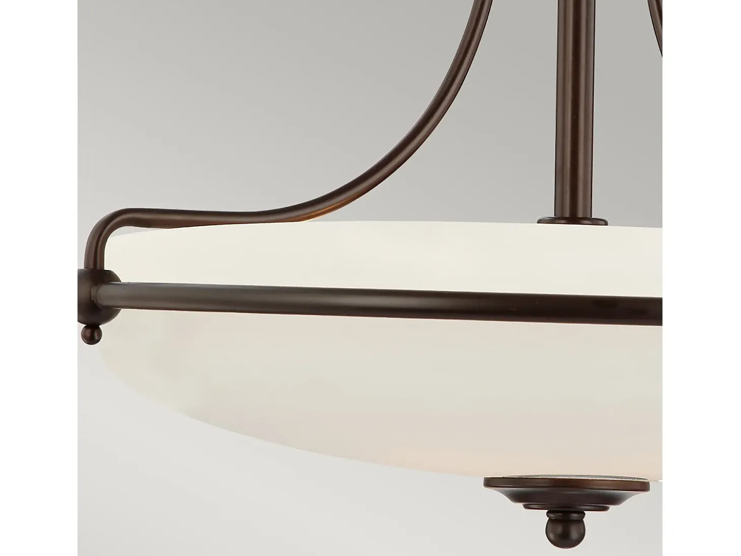 Elstead Griffin 4 Ljus Semi Flush Ceiling Light Palladian Brons, E27