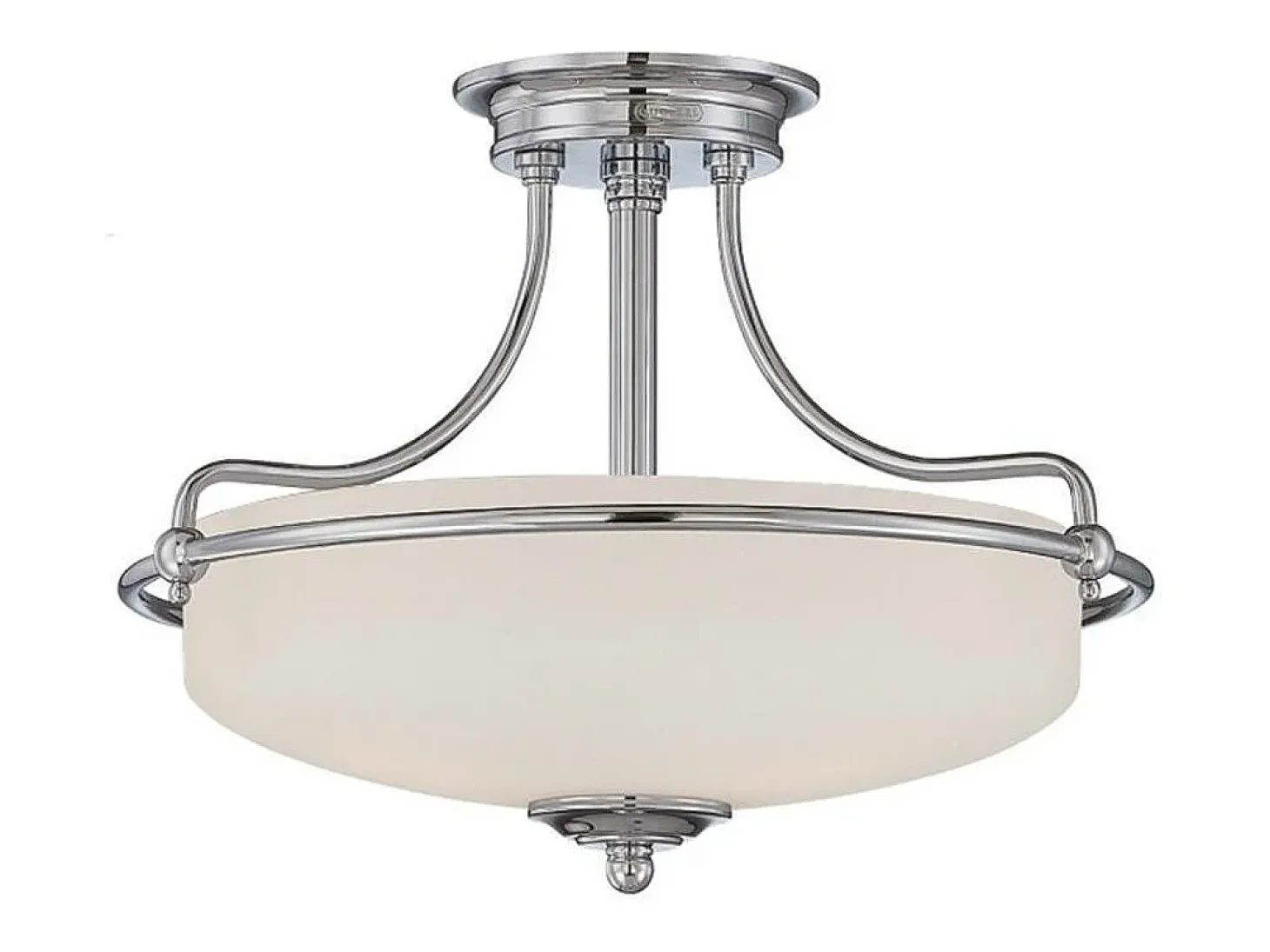 Elstead Griffin 3 Ljus Semi Flush Taklampa Polerad Krom, E27
