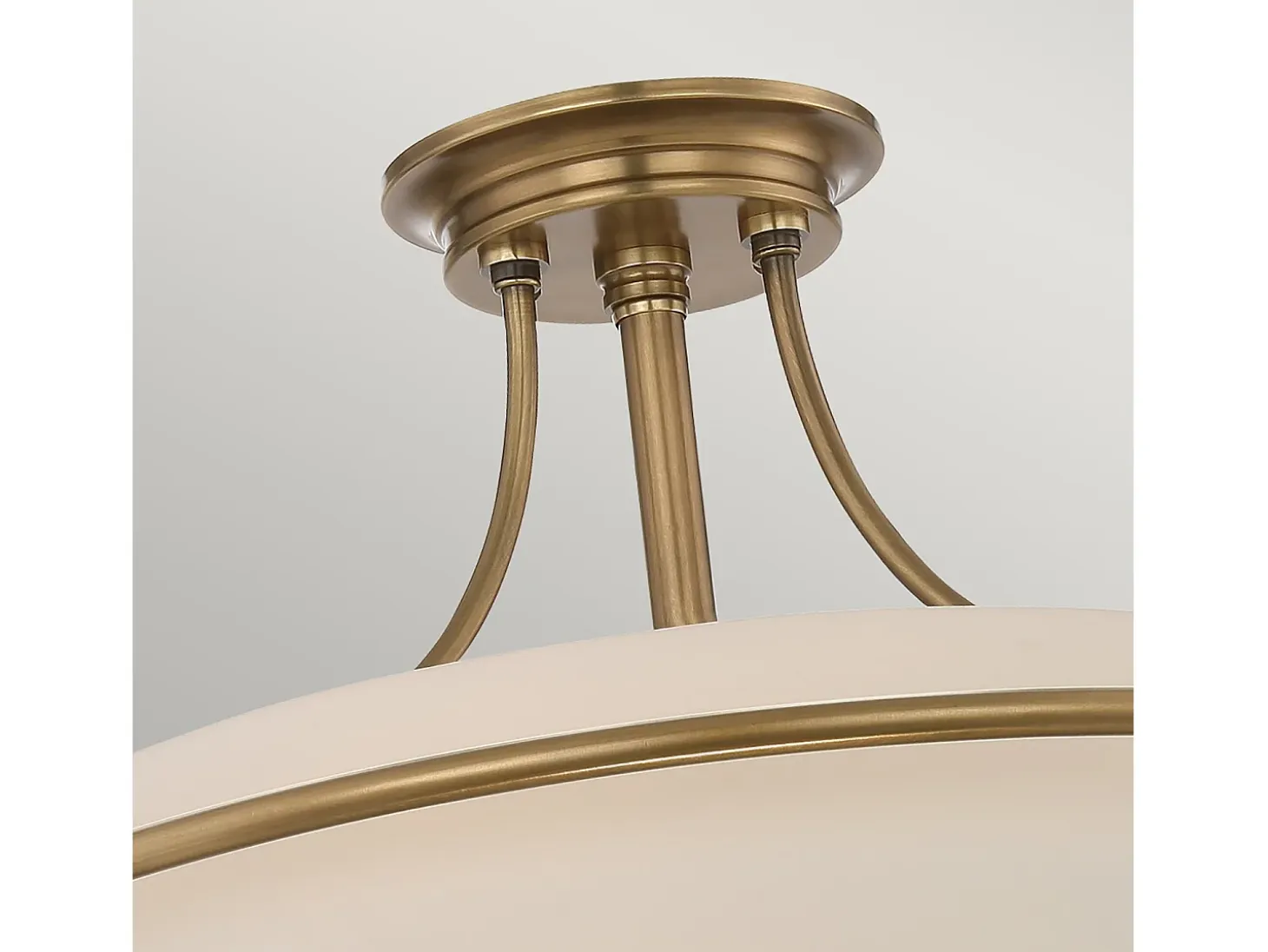 Elstead Griffin 4 Ljus Semi Flush Ceiling Lätt Weathered Brass, E27