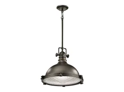 Elstead Hatteras Bay 1 ljus extra stor kupol takhänge Olde brons, E27