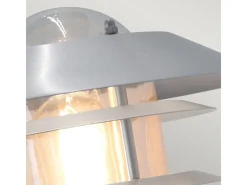 Elstead Helsingor 1 Ljus Utomhusvägglykta Ljus Silver, 304 SS IP44, E27