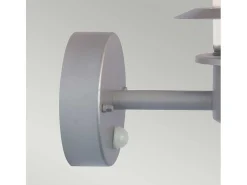 Elstead Helsingor 1 ljus utomhuslykta ljus silver med PIR rörelsesensor IP44, E27