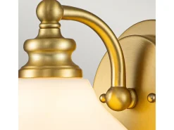 Elstead Hinkley Ainsley Vägglampa Borstad mässing, IP44